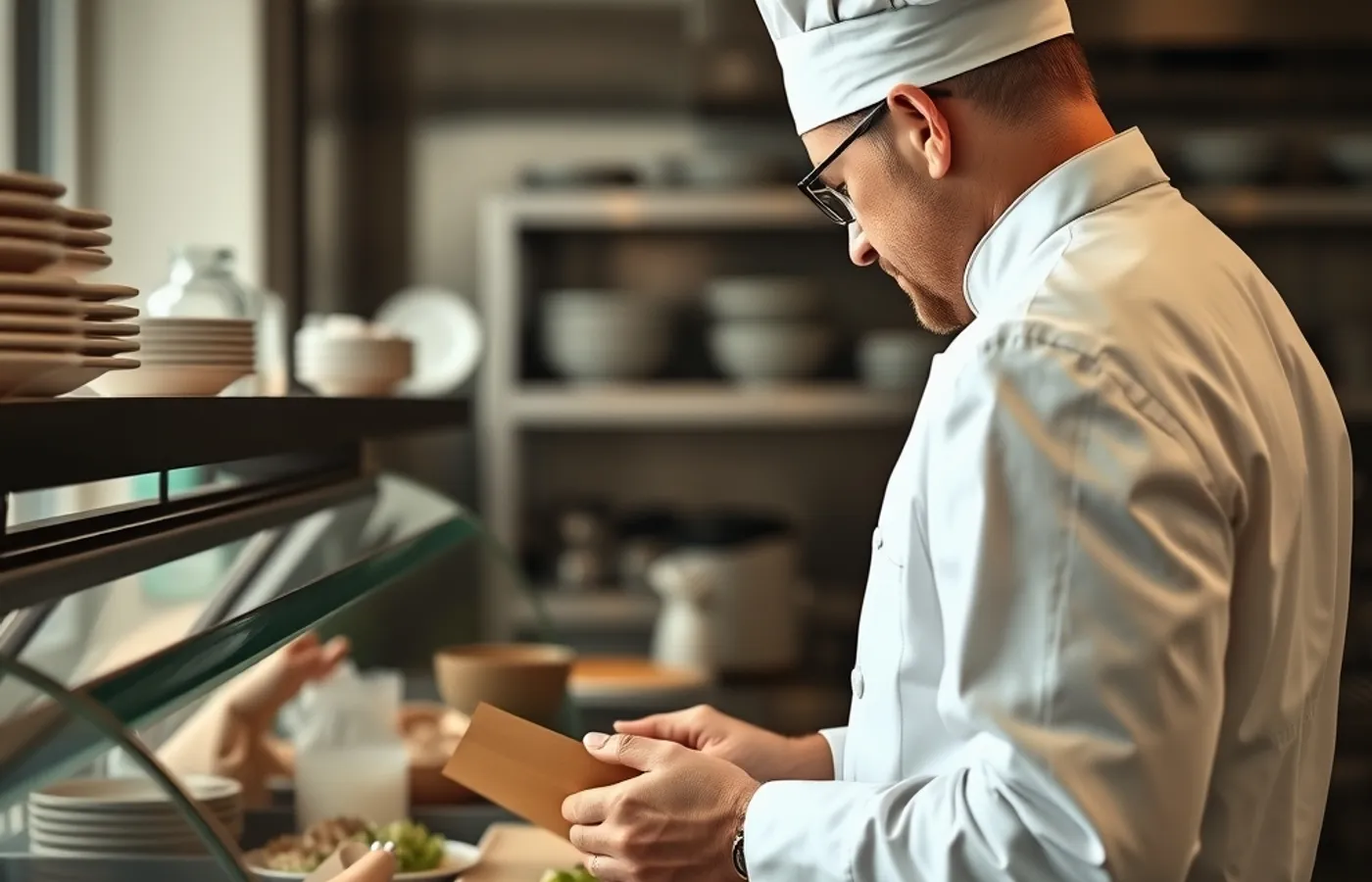 Contrôle d’un produit au passe d’une cuisine professionnelle