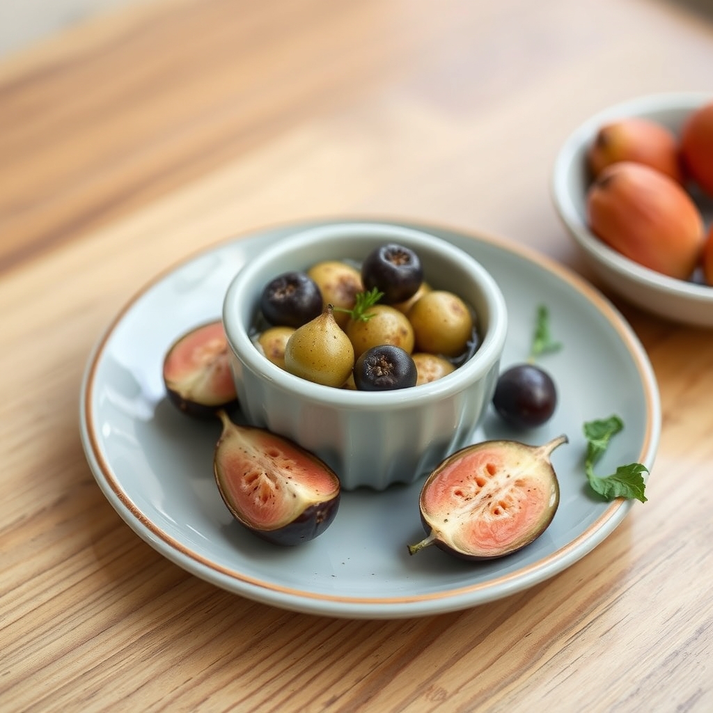 découvrez une délicieuse entrée à base de figues, idéale pour surprendre vos convives avec une touche sucrée-salée. simp