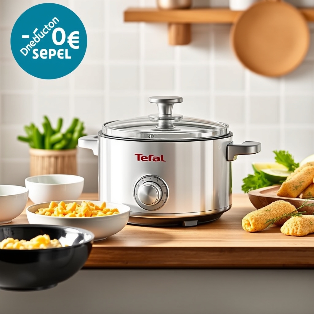 profitez d'une réduction exceptionnelle sur la cocotte-minute tefal 6l disponible sur amazon. cuisine rapide et facile à
