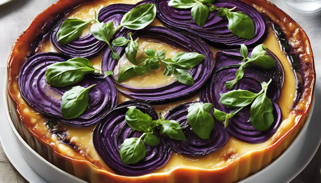 Découvrez le flan d&#8217;aubergines aux herbes : une recette savoureuse et facile