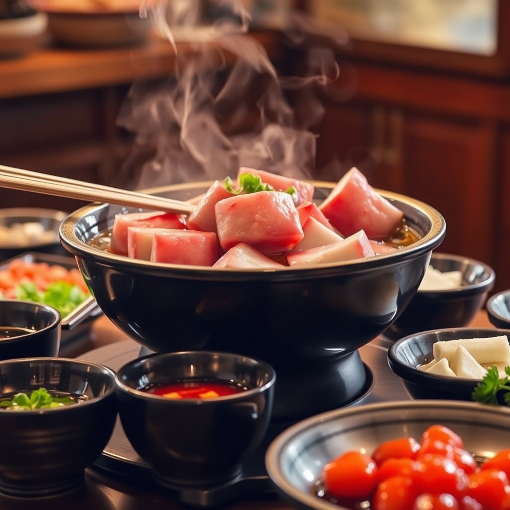 découvrez l'authenticité du shabu-shabu, un plat japonais savoureux où viande et légumes se cuisinent à la table. profit