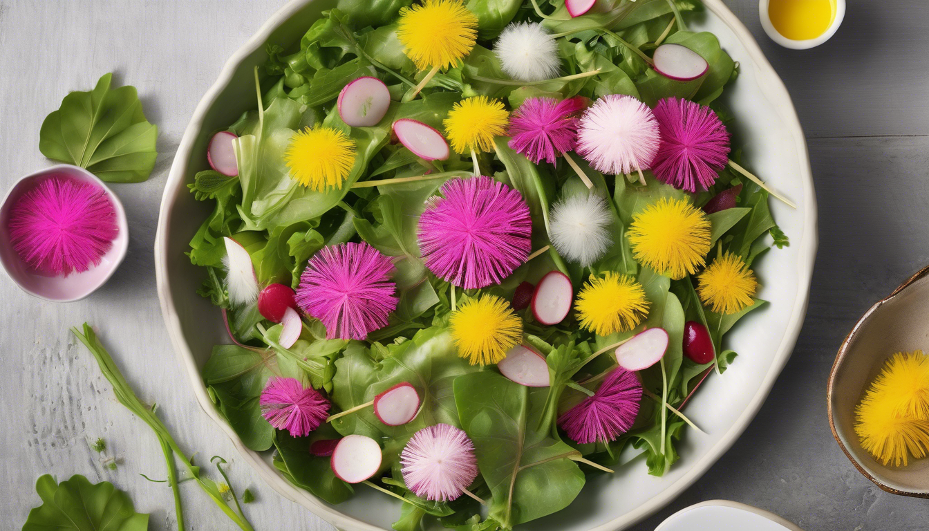 La recette traditionnelle de la salade de pissenlit revisité par ma mère