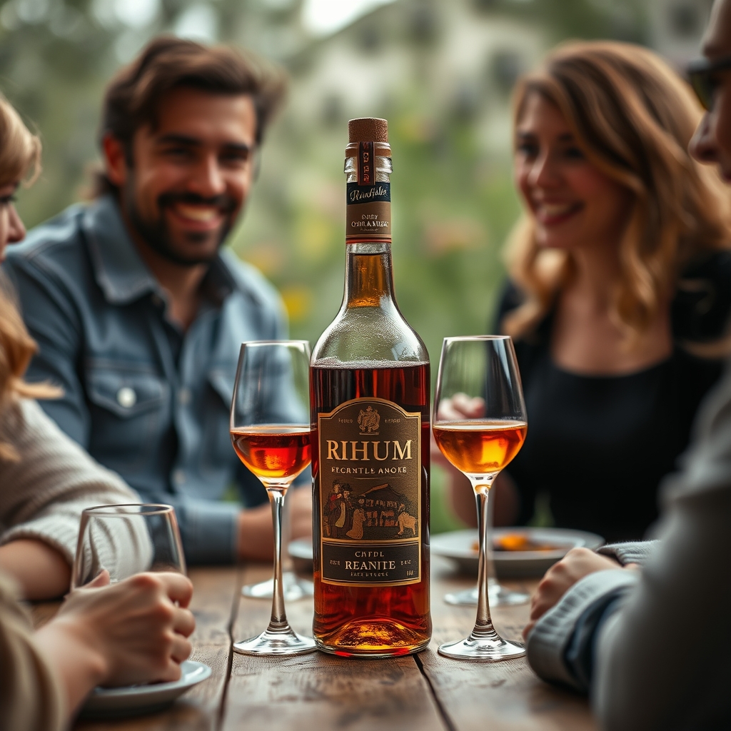 Le bonheur partagé autour d’une bouteille de rhum arrangé
